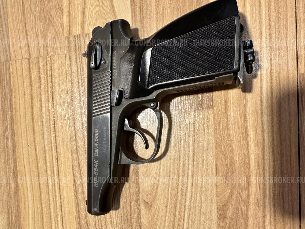 МР-654К пистолет пневматический газобалонный