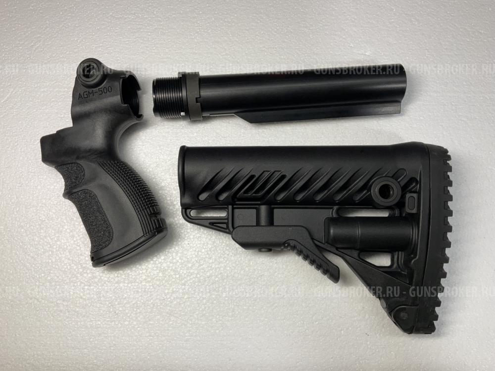 На Mossberg Рукоятка FAB Defense и телескопический приклад