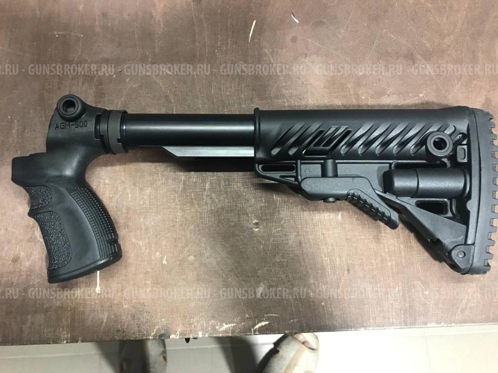 На Mossberg Рукоятка FAB Defense и телескопический приклад