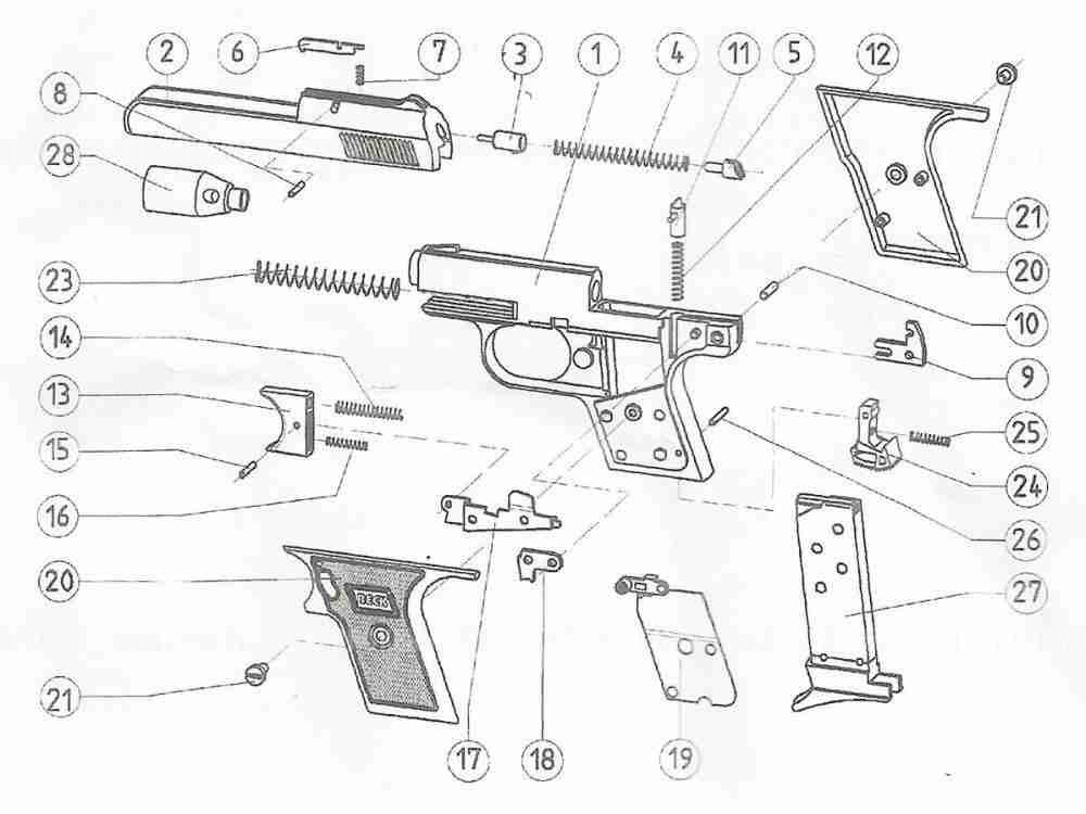 Запчасть для газового пистолета Reck Perfecta Mod. FBI …