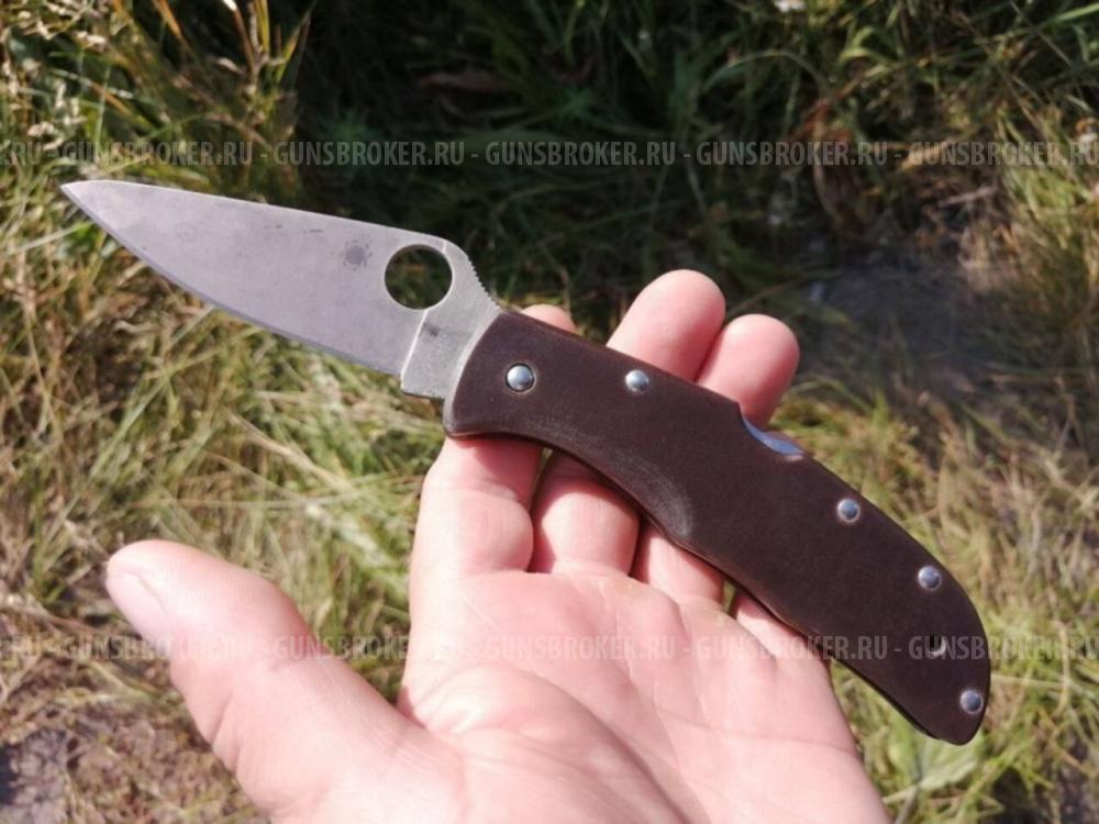 Накладки из микарты на Spyderco Endela 