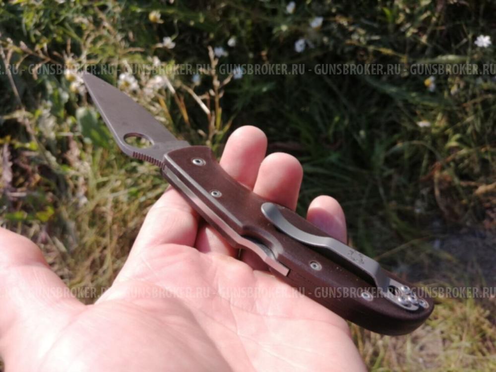 Накладки из микарты на Spyderco Endela 