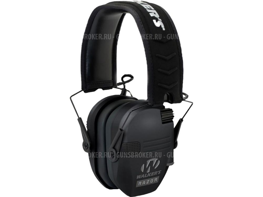 Наушники активные Walker`s Razor Slim Electronic Muffs, Black