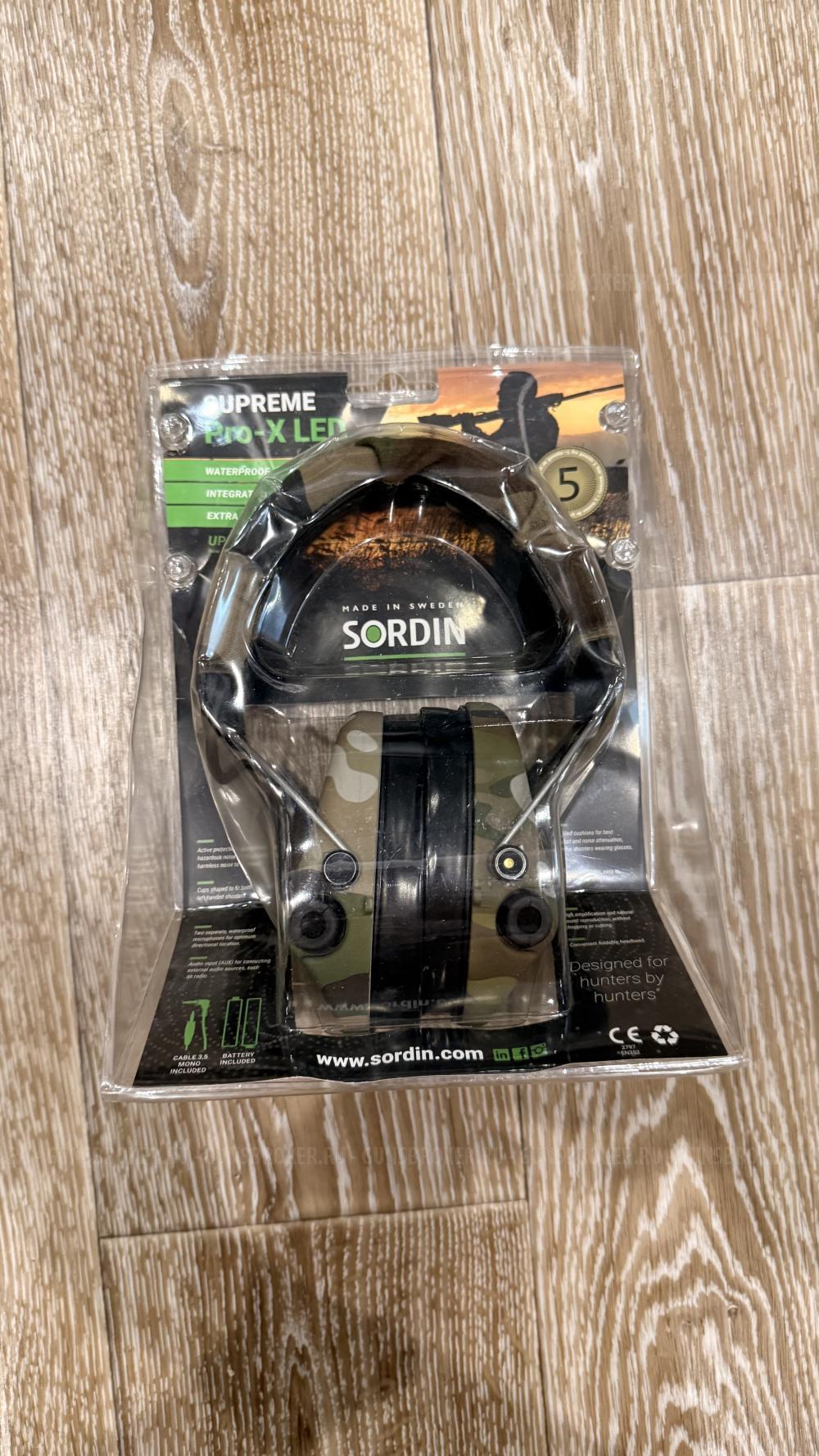 Наушники MSA Sordin Supreme Pro X LED GEL MultiCam