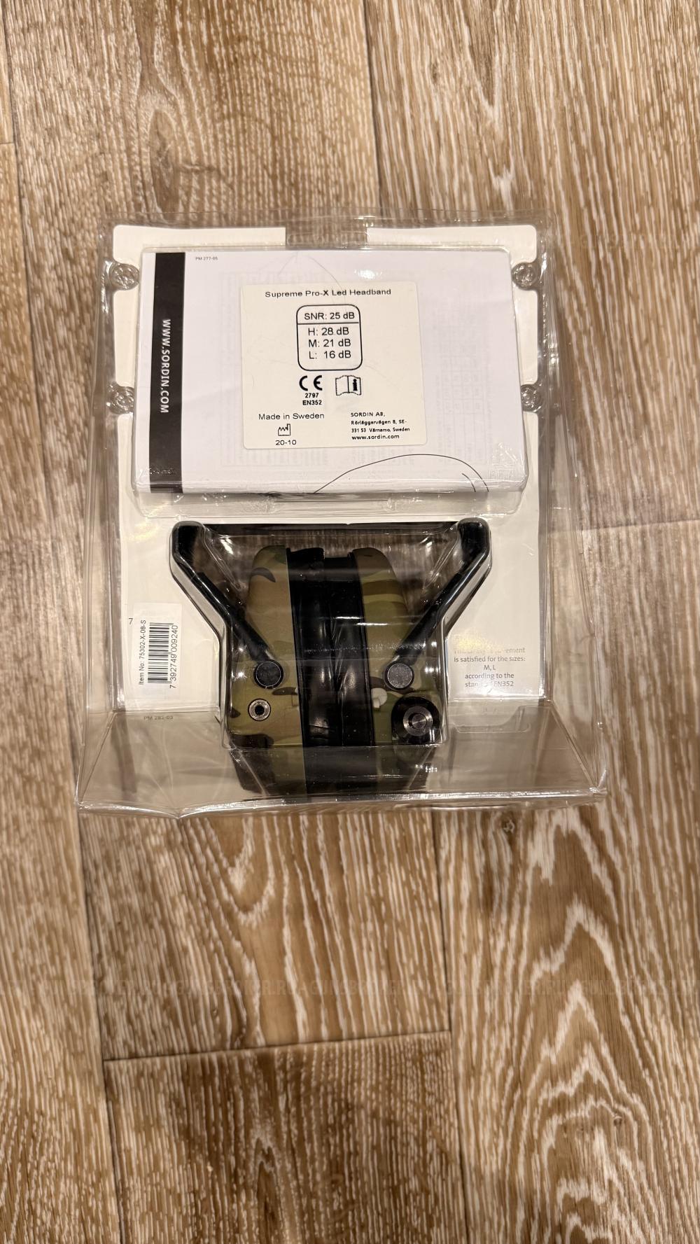 Наушники MSA Sordin Supreme Pro X LED GEL MultiCam