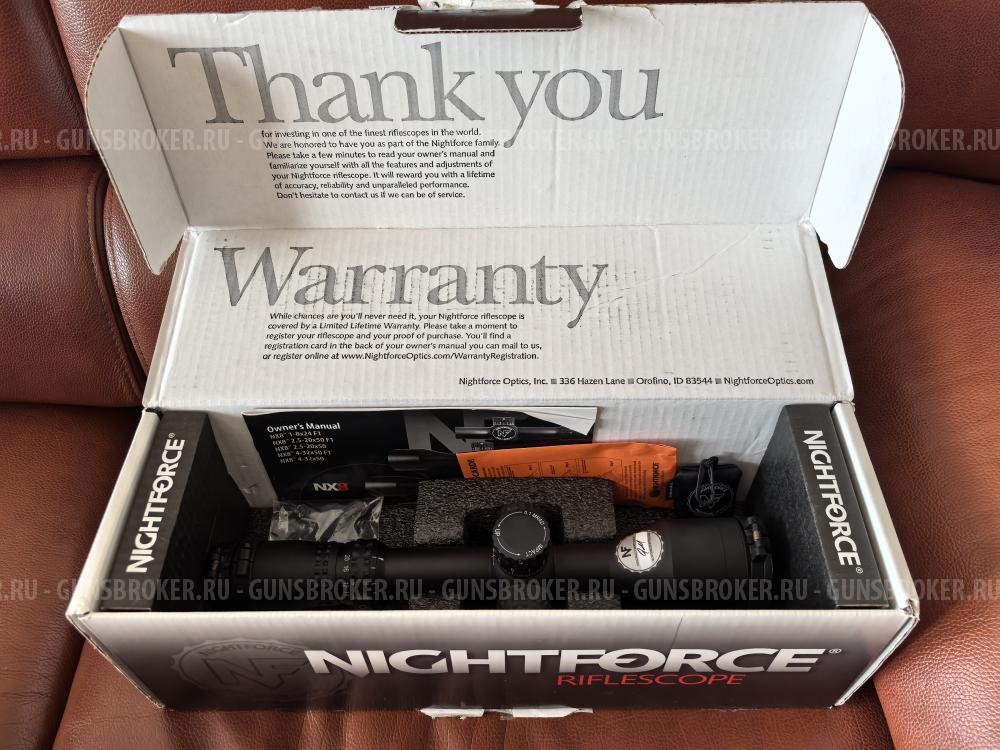 NightForce NX8 2.5-20*50 F2