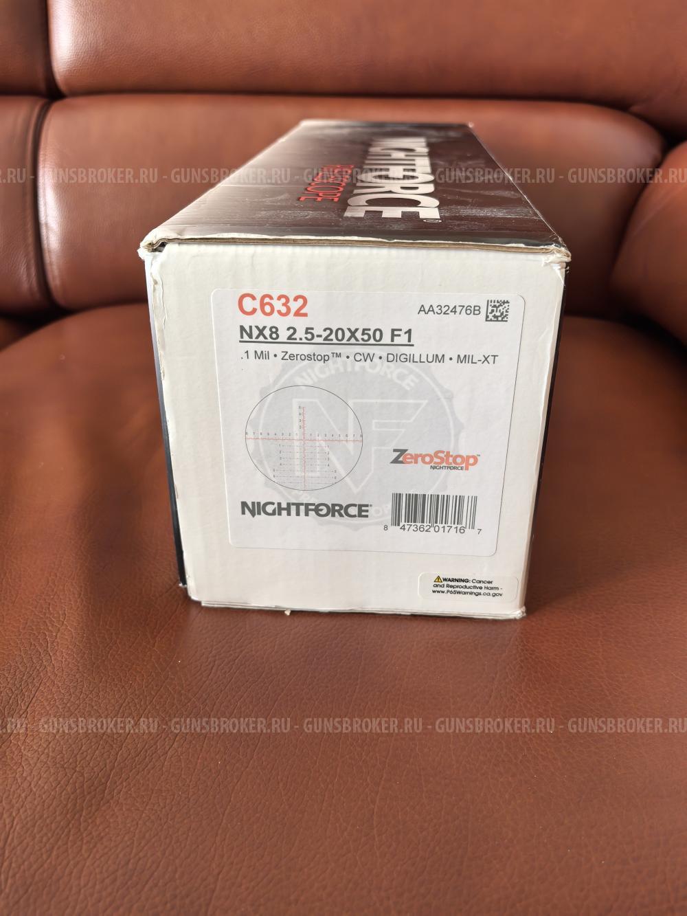 NightForce NX8 2.5-20*50 F2