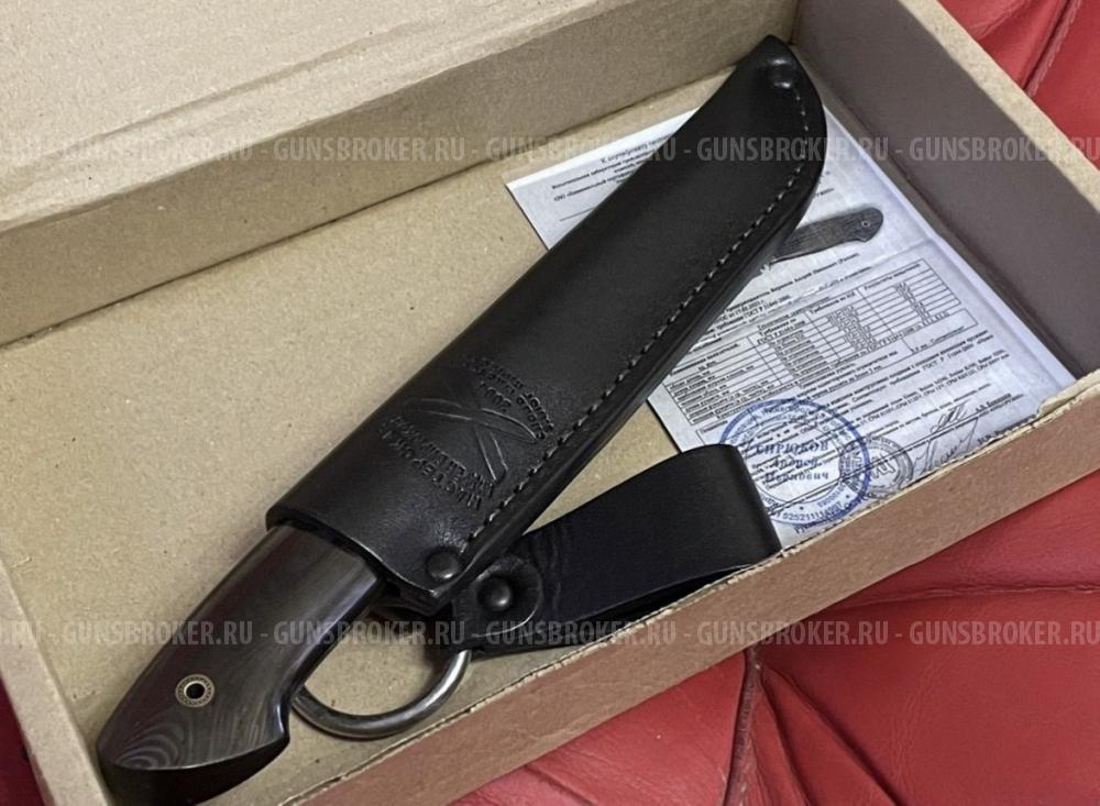 Нож Андрея Бирюкова карбон, сталь CTS 204P