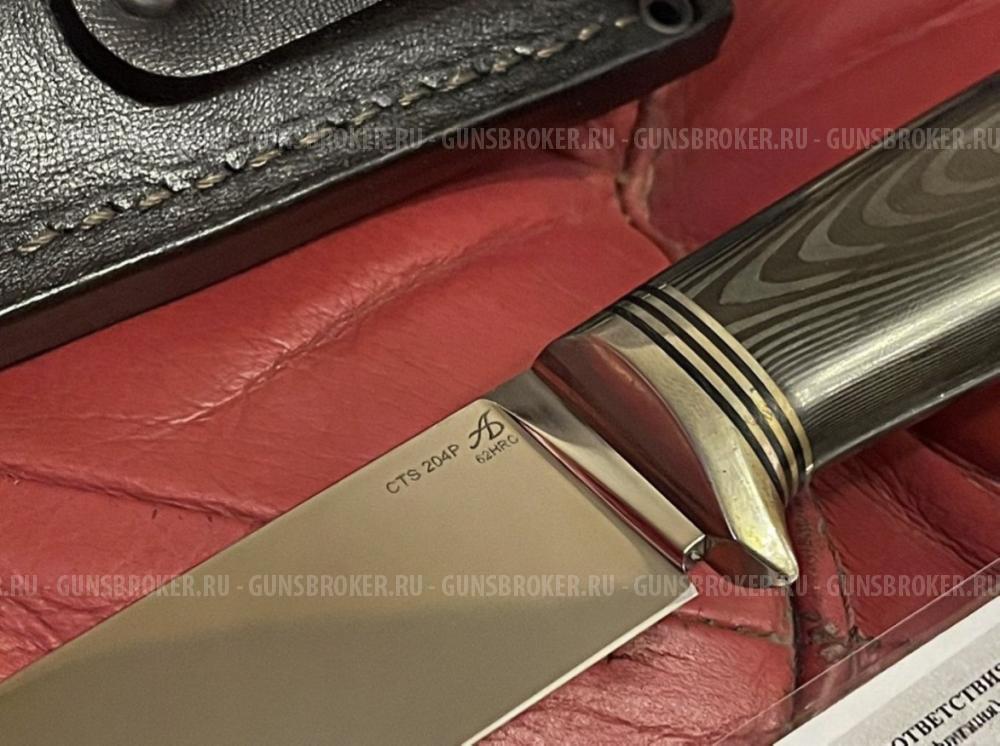 Нож Андрея Бирюкова карбон, сталь CTS 204P