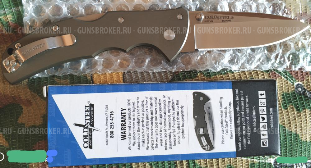 нож Cold Steel Code 4 Spear Point CPM S35VN