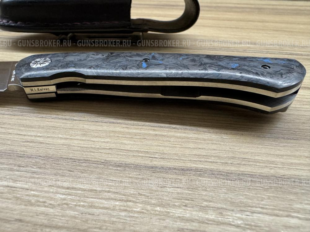 Нож EDC фронтфлипер N.L. Knives Frodo CPM Carbon Fiber