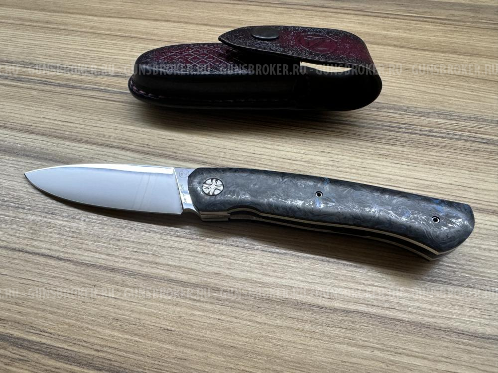 Нож EDC фронтфлипер N.L. Knives Frodo CPM Carbon Fiber