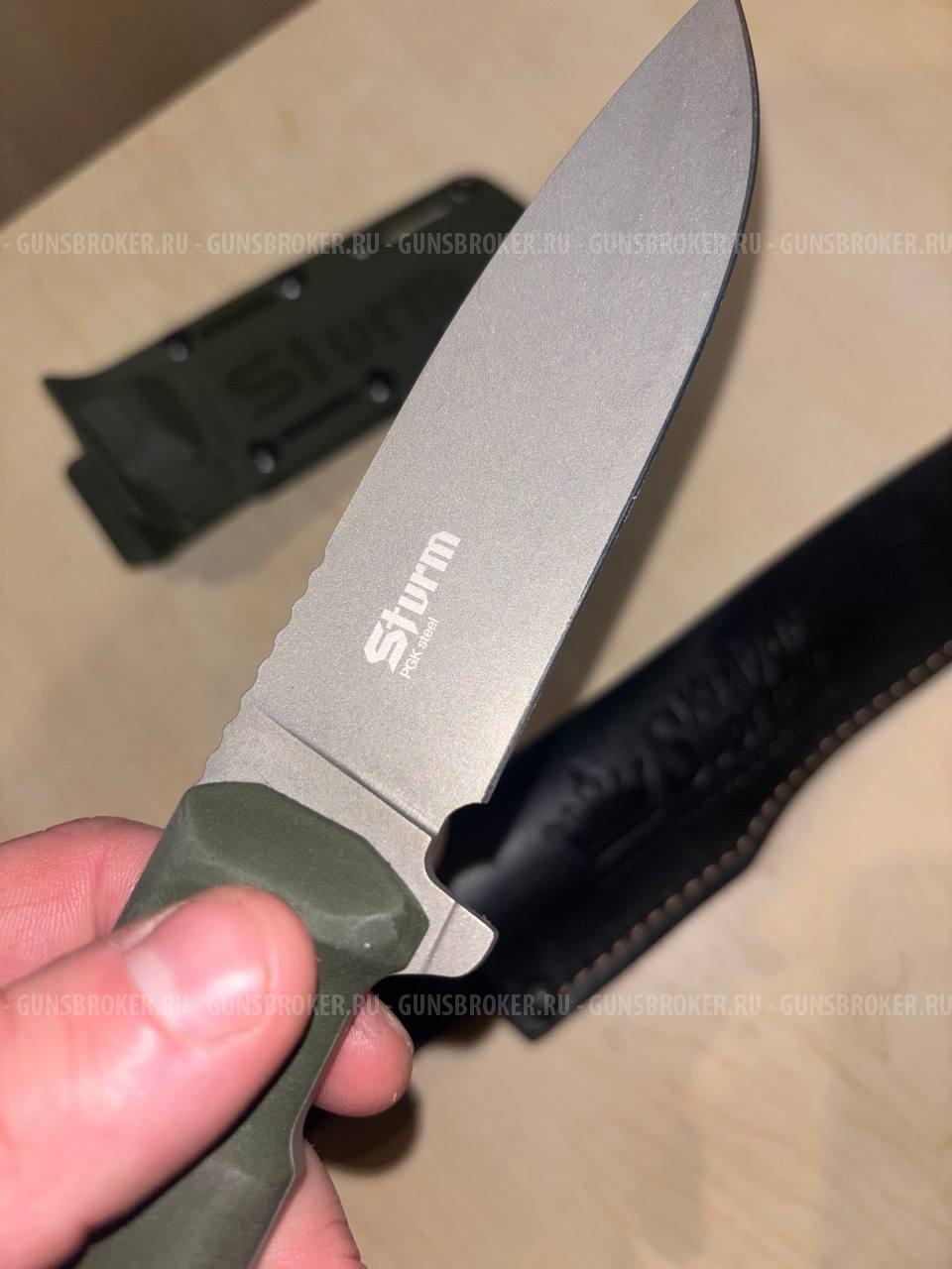 Нож фиксированный Kizlyar Supreme Sturm PGK TacWash зеленый