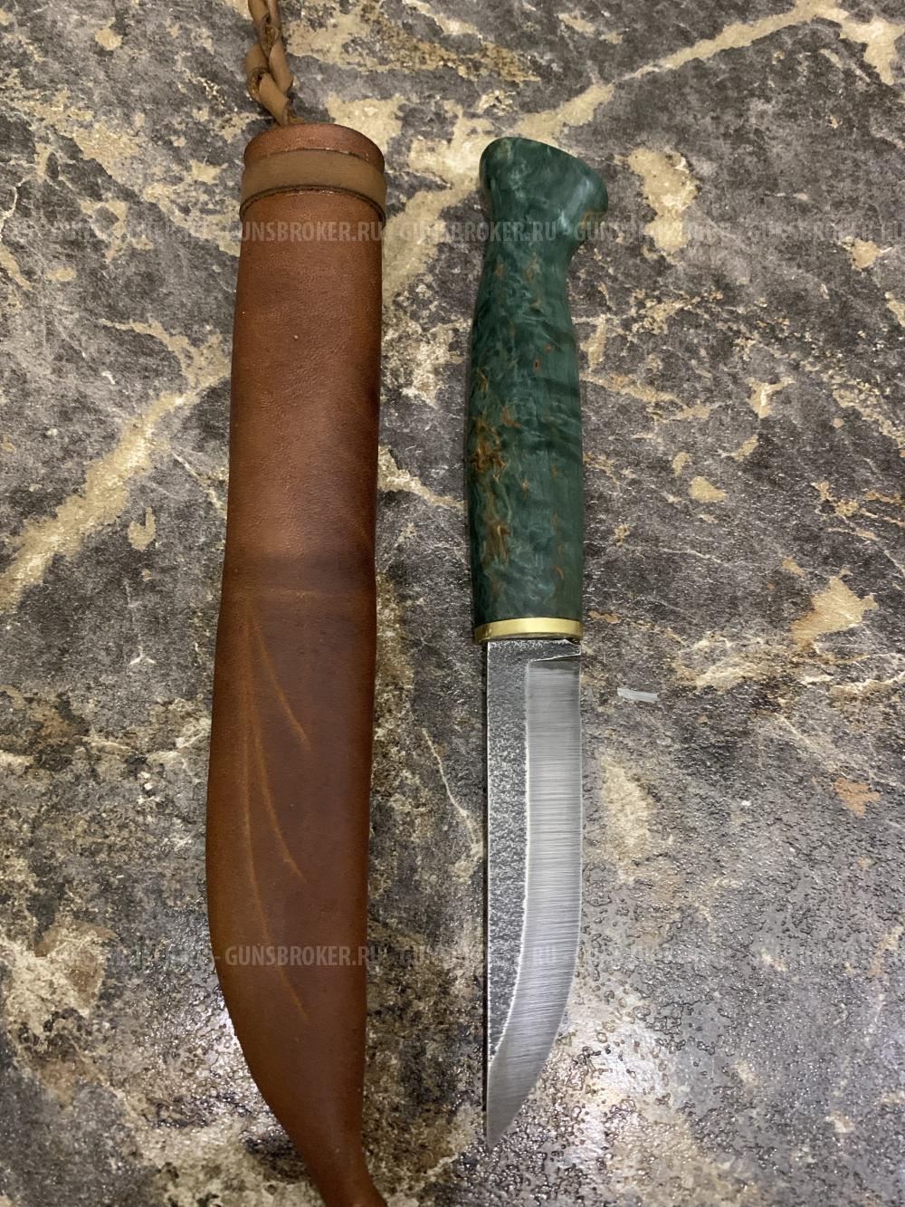 Нож Финка Малахит