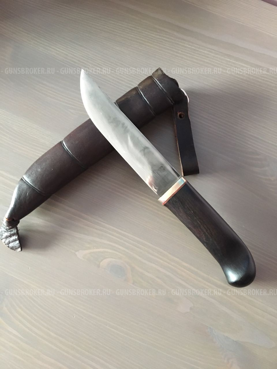 Нож финский работы А. Мельницкого (победитель выставки)