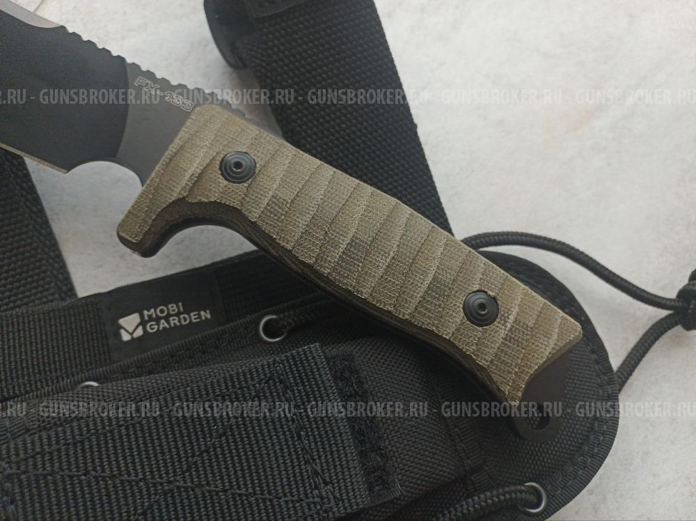 Нож FOX FX-133 MGT Combat Jungle сталь N690Co, рукоять микарта