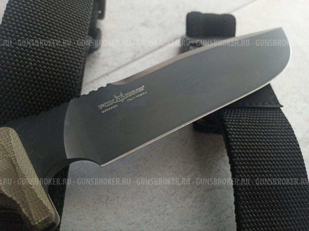 Нож FOX FX-133 MGT Combat Jungle сталь N690Co, рукоять микарта