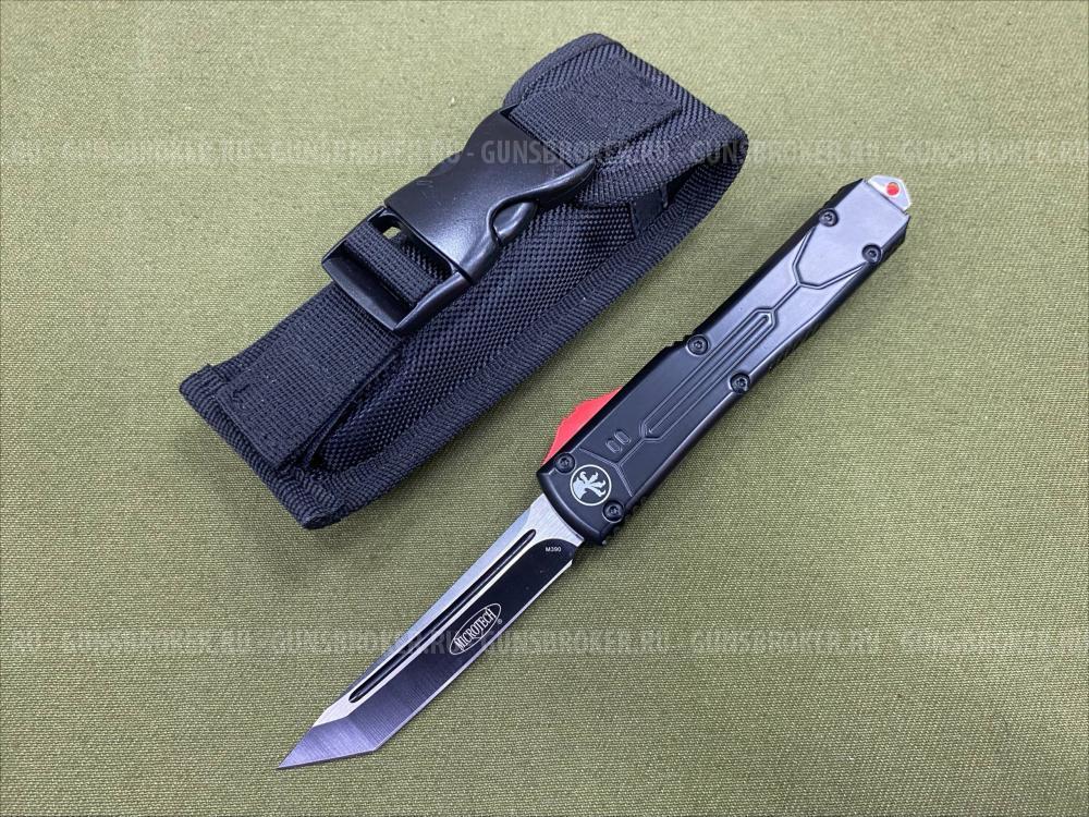 Нож фронтальный черный с красным 