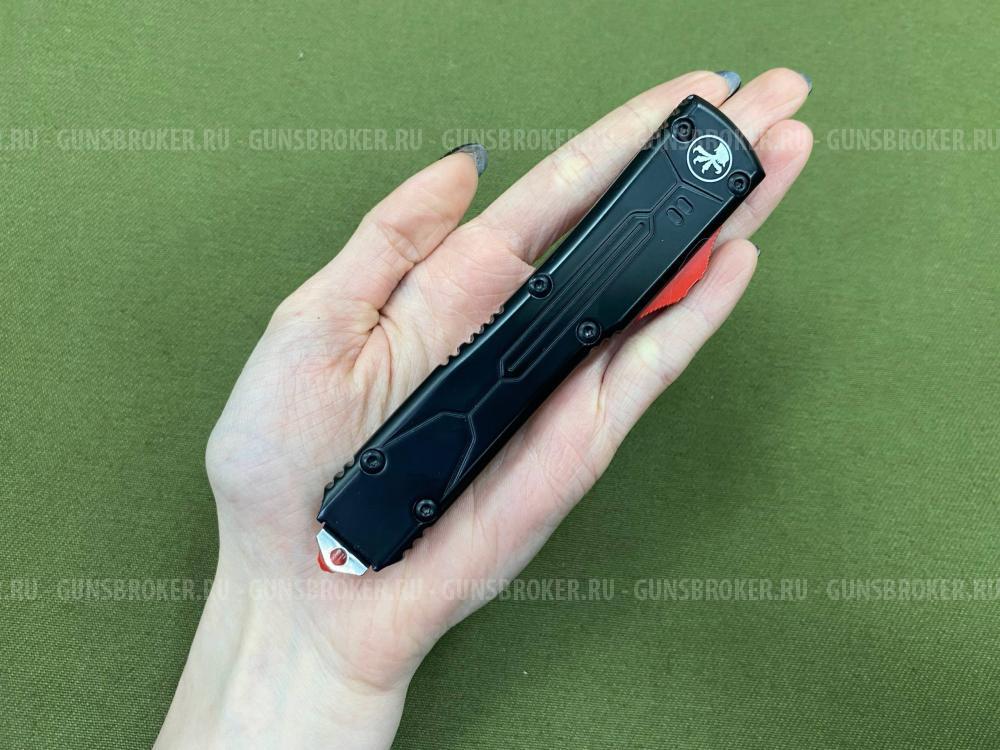 Нож фронтальный черный с красным 