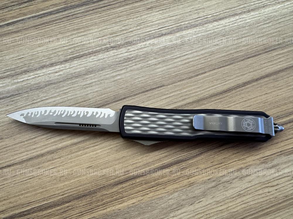 Нож фронтальный MICROTECH KATANA DAYTONA "BUB" INLAY, FIRE BRONZE BLADE Limited Edition 