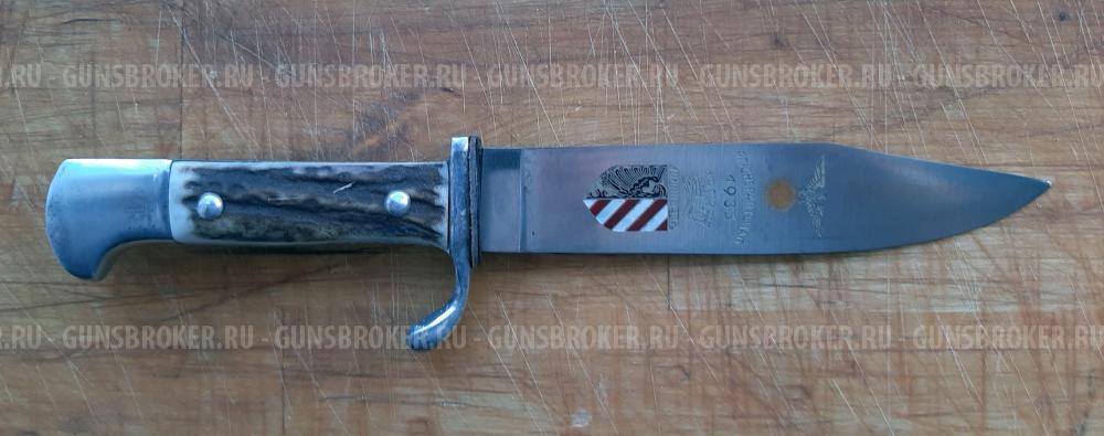 Нож Гитлерюгенд, посвященный партийному съезду 1935 г. в Нюрнберге