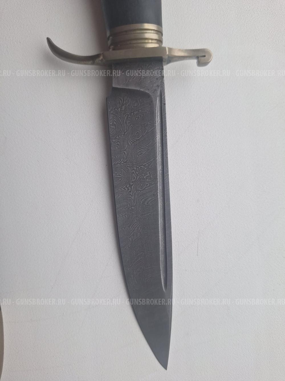 Нож из дамасской стали, финка