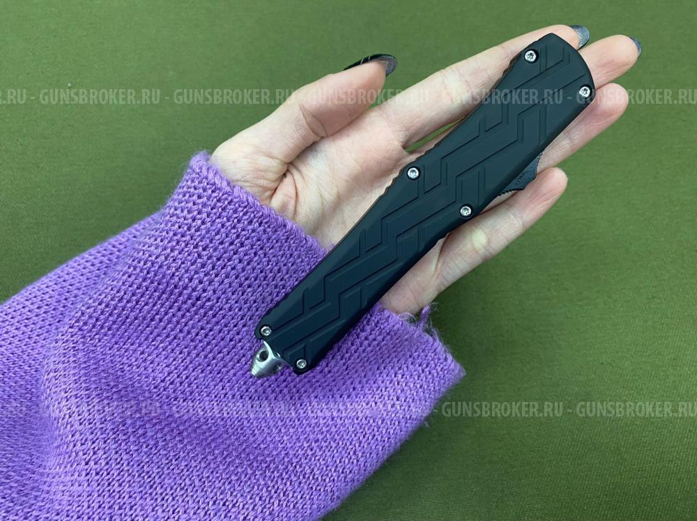 Нож кнопочный с узором на рукояти