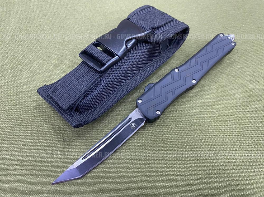 Нож кнопочный с узором на рукояти