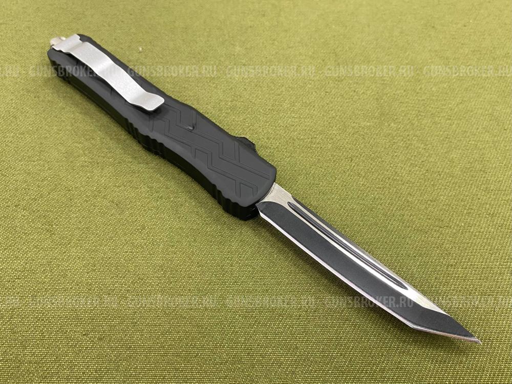 Нож кнопочный с узором на рукояти