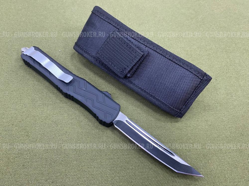 Нож кнопочный с узором на рукояти