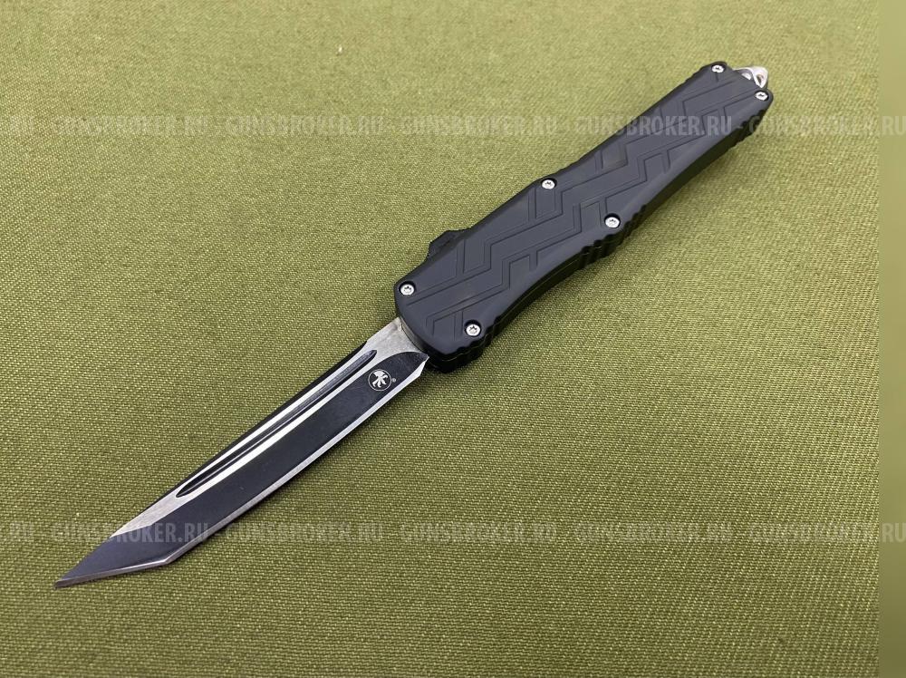 Нож кнопочный с узором на рукояти