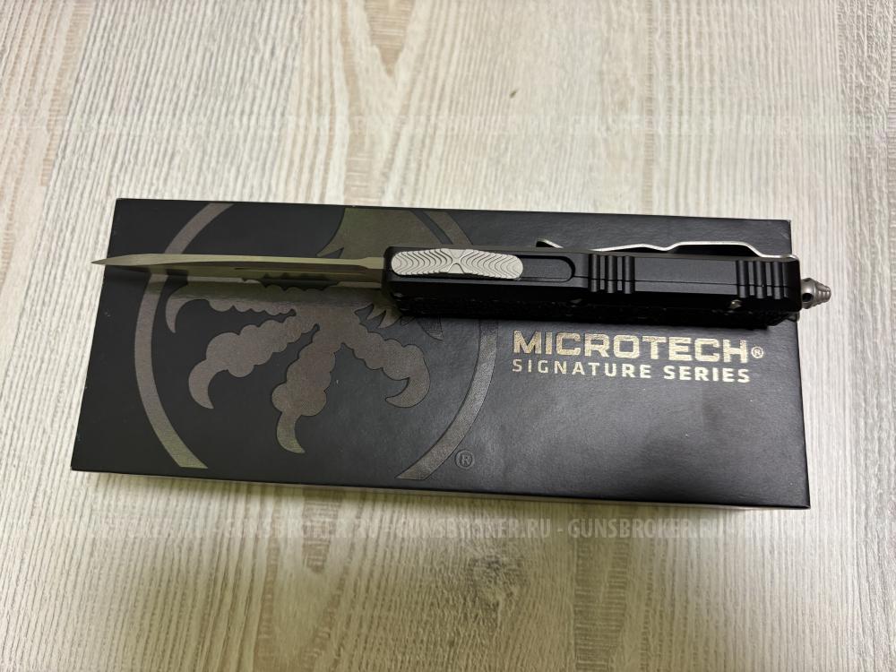 Нож Microtech Daytona S/E 124-10S, сталь M390, рукоять черный алюминий