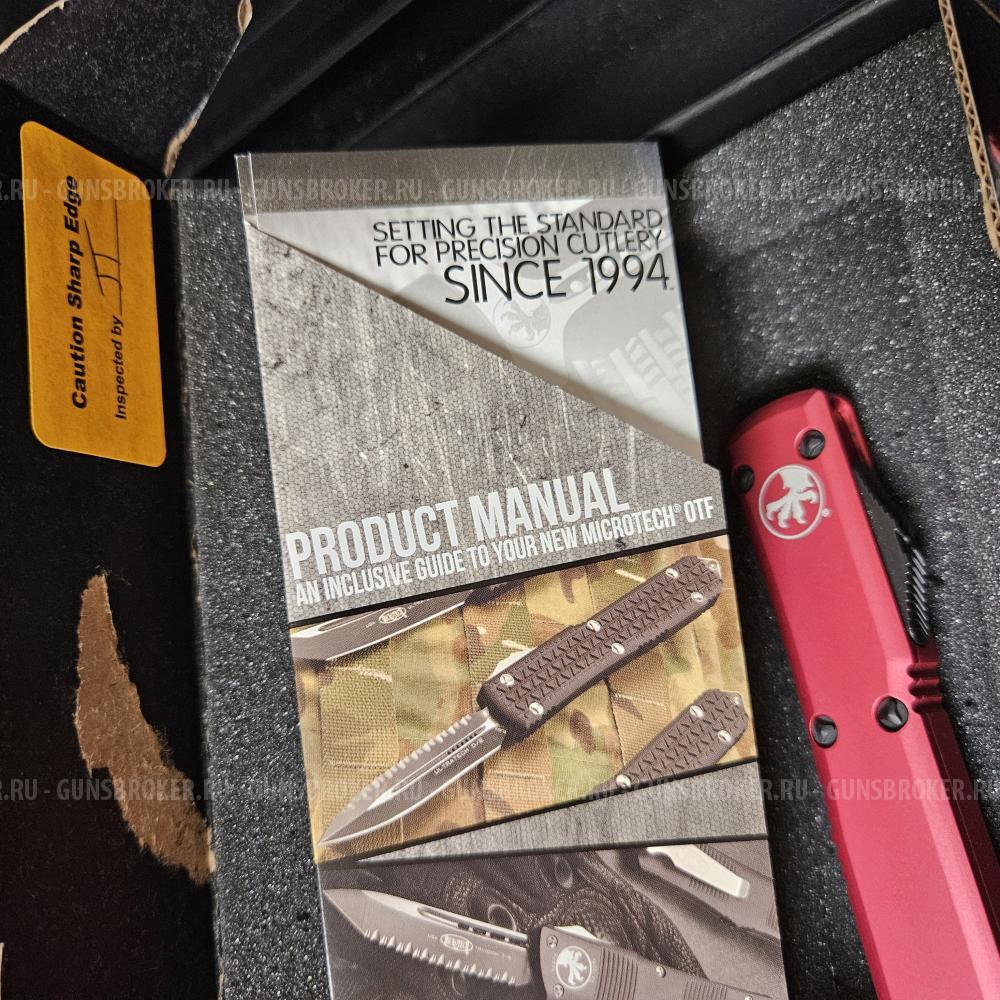 Нож Microtech Ultratech D/E Red 122-3 RD  оригинал новый