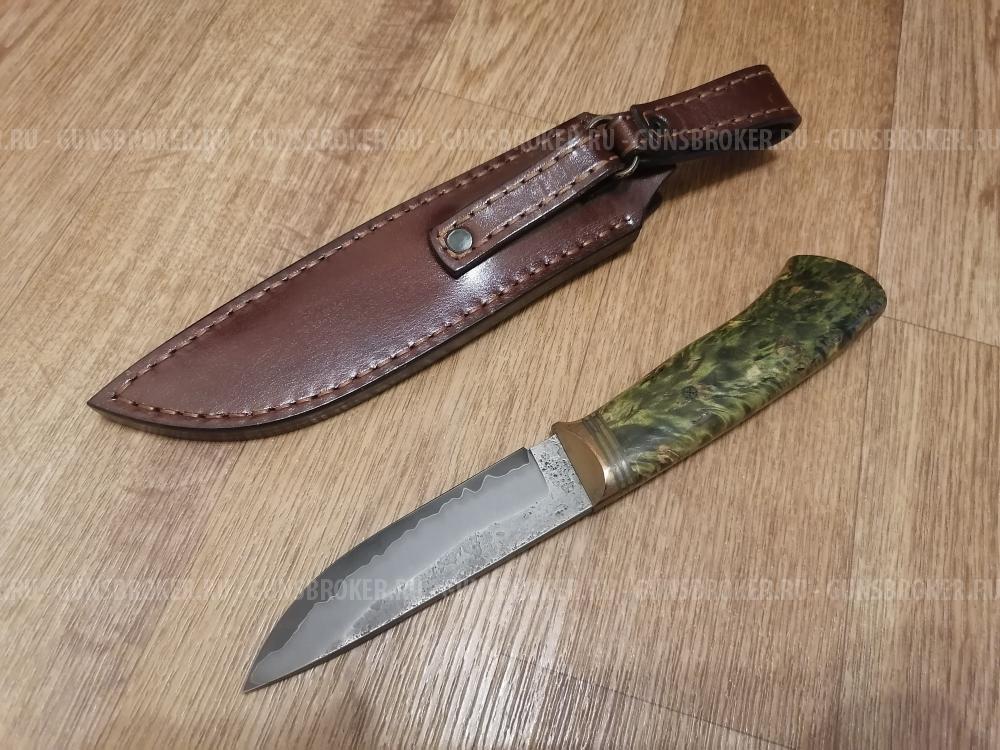 Нож охотничий кованый мастер Артём Корчагин 