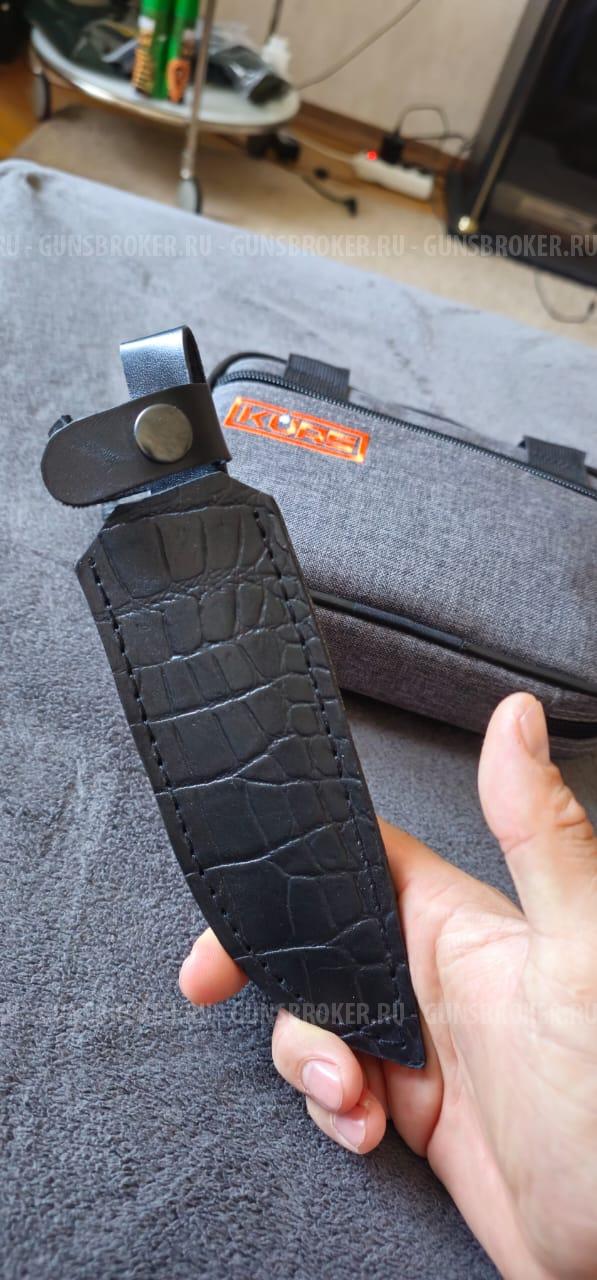 Нож Охотничий Медведь  из Дамасской стали 