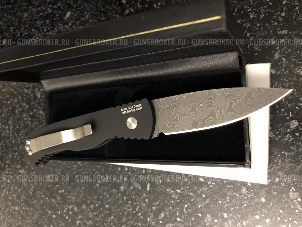 НОЖ PRO-TECH TR-2 CUSTOM DAMASCUS