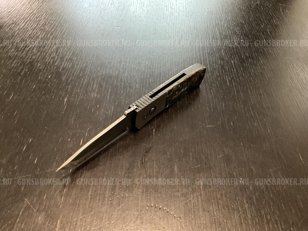 Нож Protech Emerson Custom CQC-7 Damascus Abalon