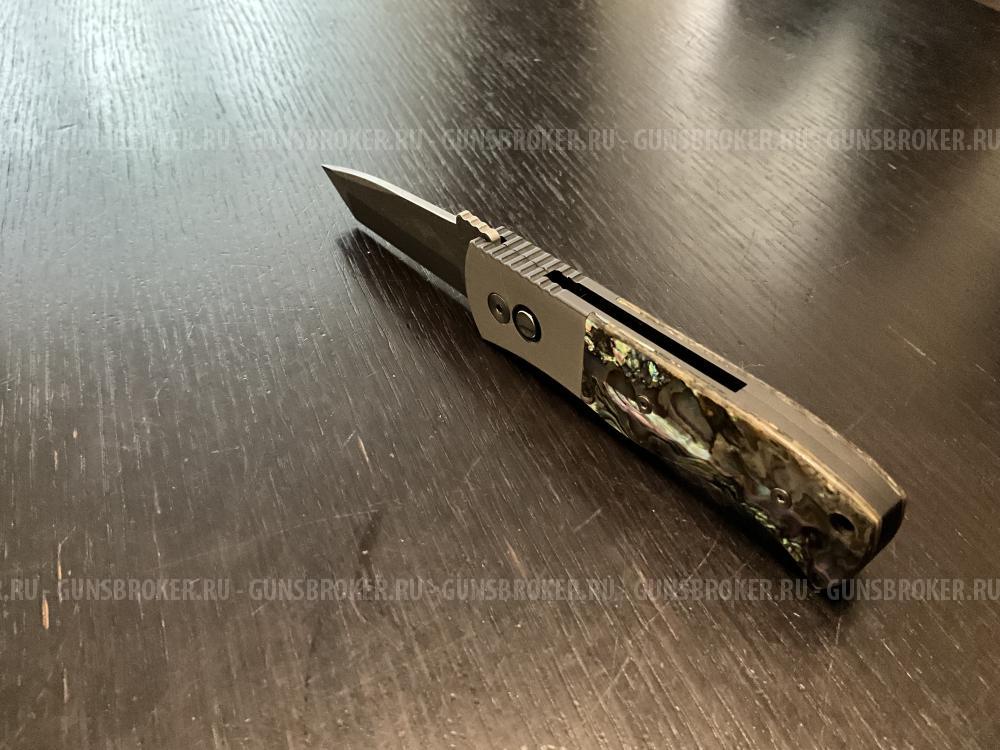 Нож Protech Emerson Custom CQC-7 Damascus Abalon