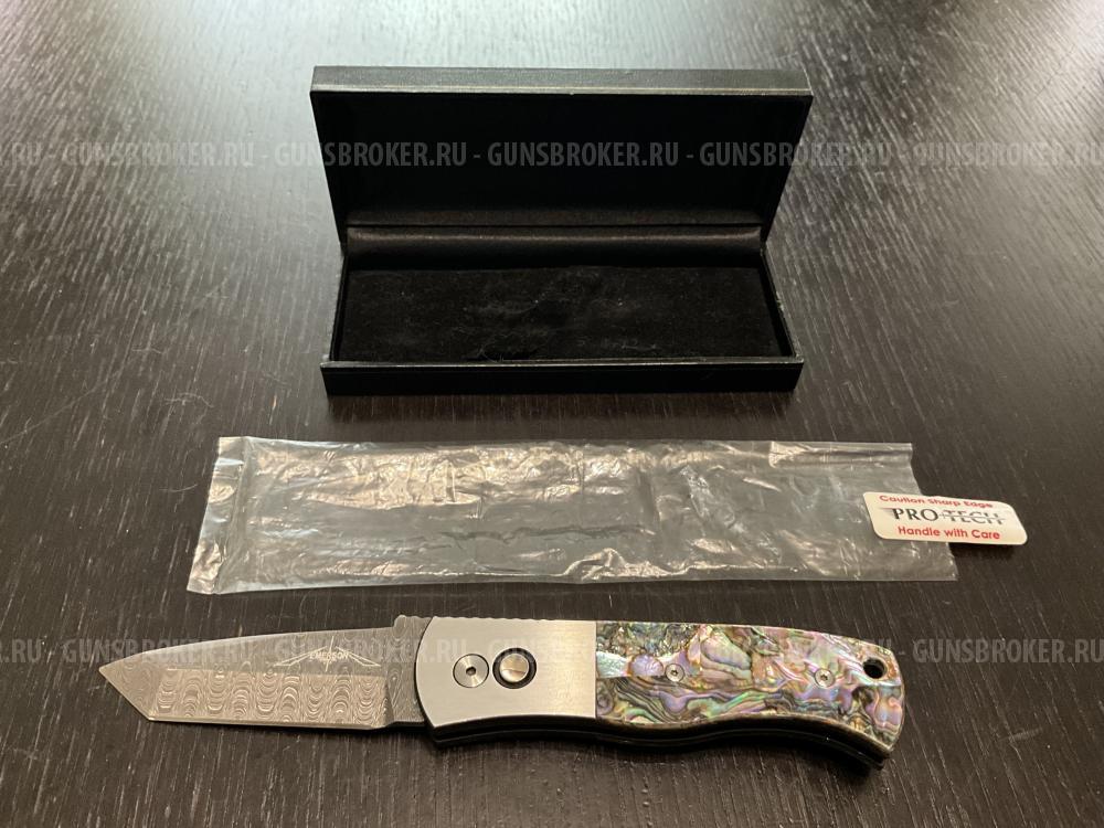 Нож Protech Emerson Custom CQC-7 Damascus Abalon