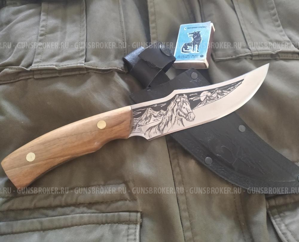 Нож разделочный "Мустанг" ручной работы производство Кизляр.