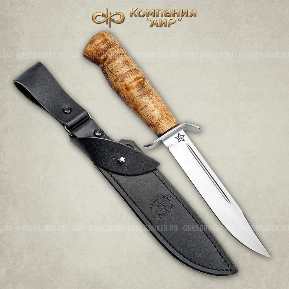 Нож разделочный "Штрафбат"(АИР) карельская береза, 95х18