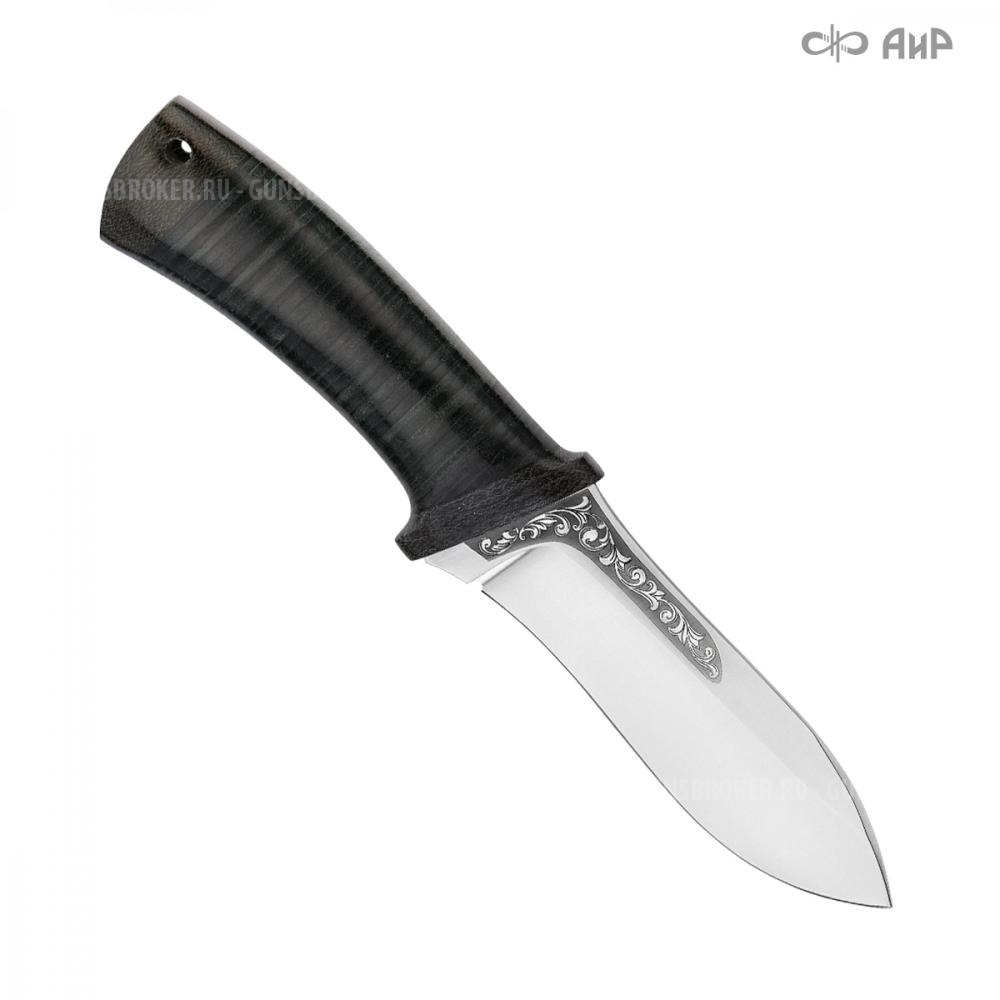 Нож разделочный "Скинер"(АИР) кожа, 95х18