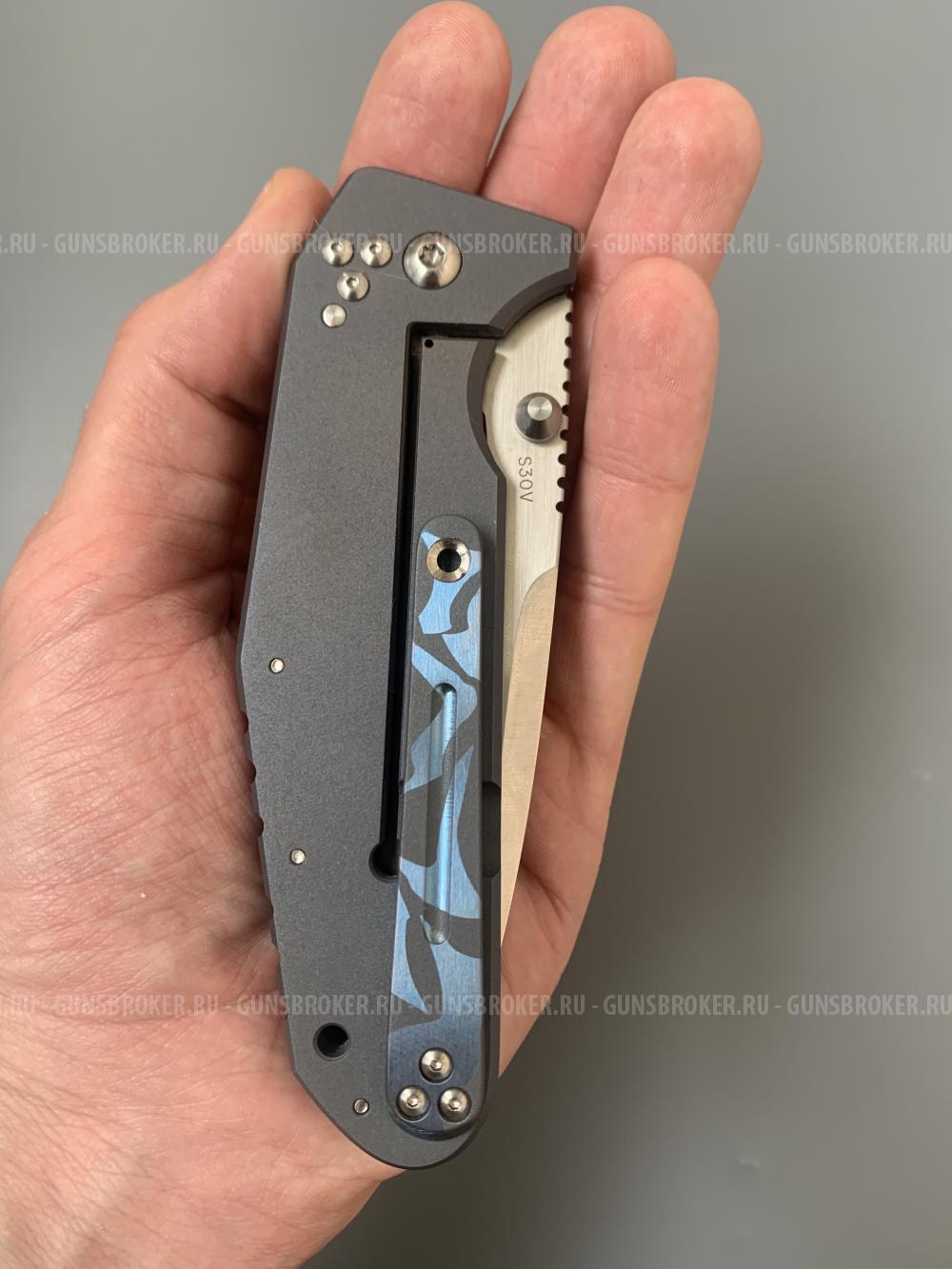Нож Shane Sibert Custom Classic Pocket Rocket, сталь S30V