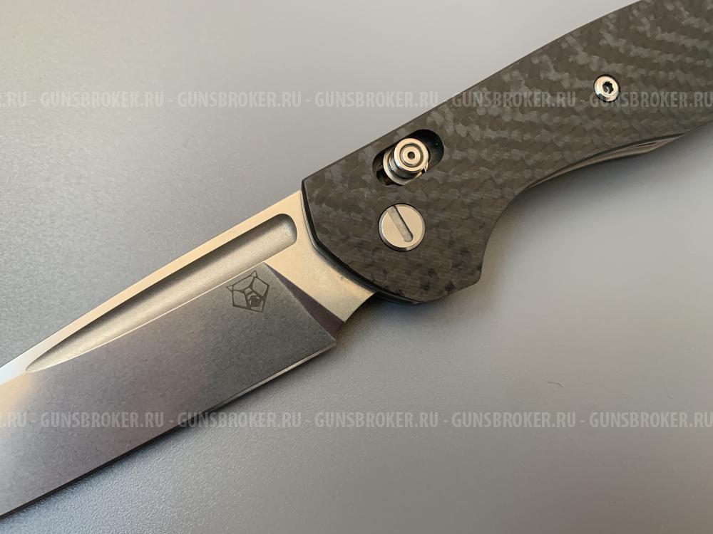 Нож Широгоров 110, Сталь М390, 3D дол, карбон