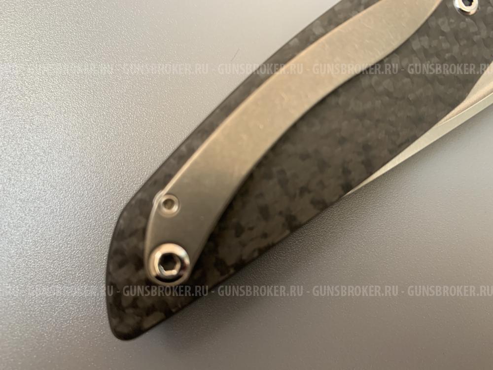 Нож Широгоров 110, Сталь М390, 3D дол, карбон