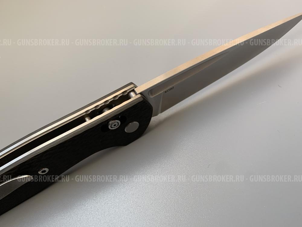 Нож Широгоров 110, Сталь М390, 3D дол, карбон