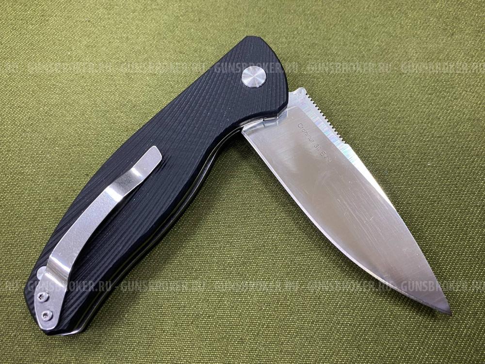 Нож складной черный Cronidur 30 EVO