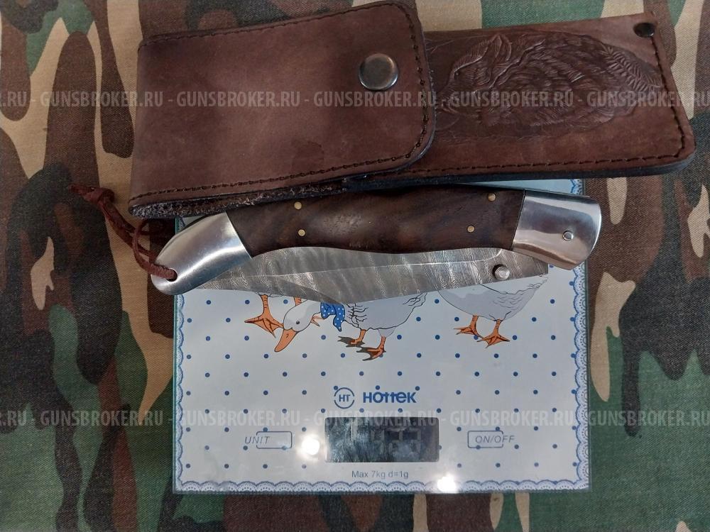 Нож складной дамаск.