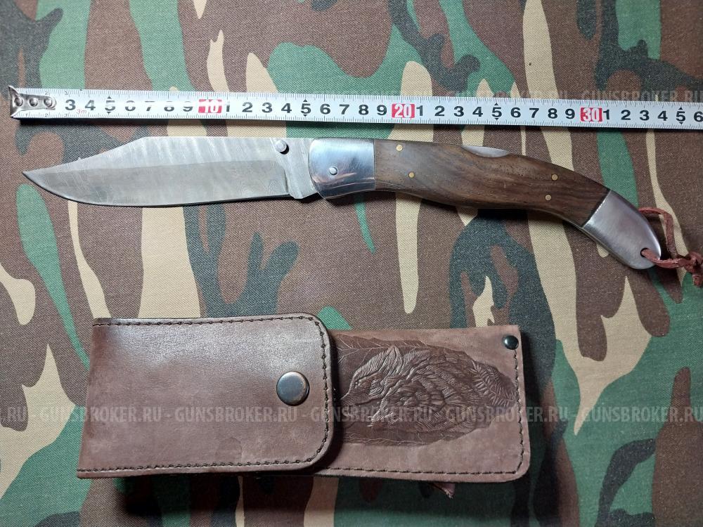 Нож складной дамаск.