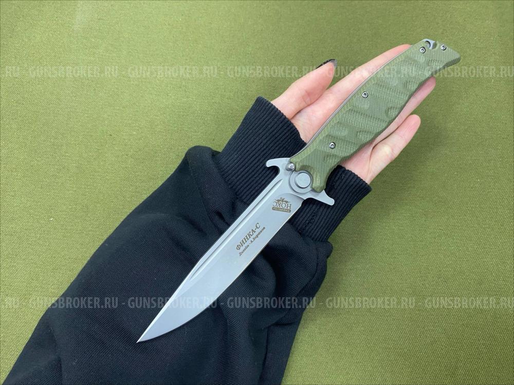 Нож складной НОКС Финка-С Зеленый